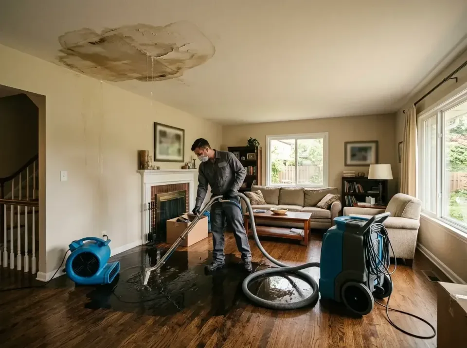 attic-pipe-burst-ceiling-drip-008 — frequently asked questions, Water Damage Restoration & Carpet Care in Carbondale, IL